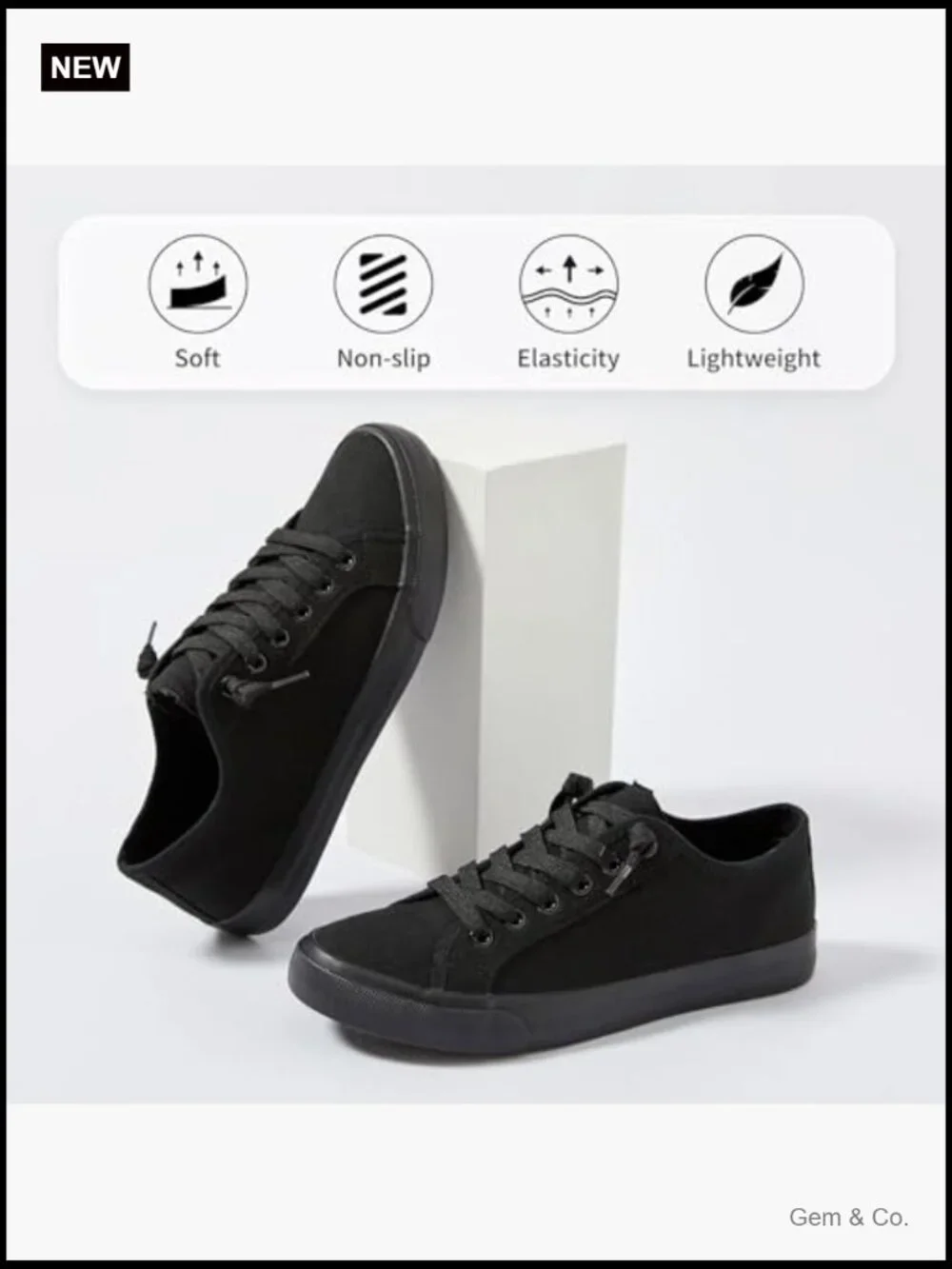 Women Slip On Canvas Fashion Sneakers Lace Up Non Slip Casual Shoes Low Top